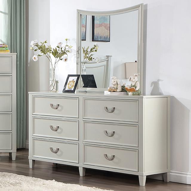 Furniture of America Lycorida 6-Drawer Dresser CM7477GY-D IMAGE 1