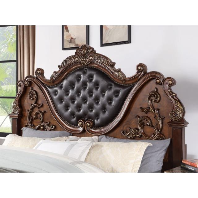 Furniture of America Esparanza California King Upholstered Panel Bed CM7478CH-CK-BED IMAGE 3