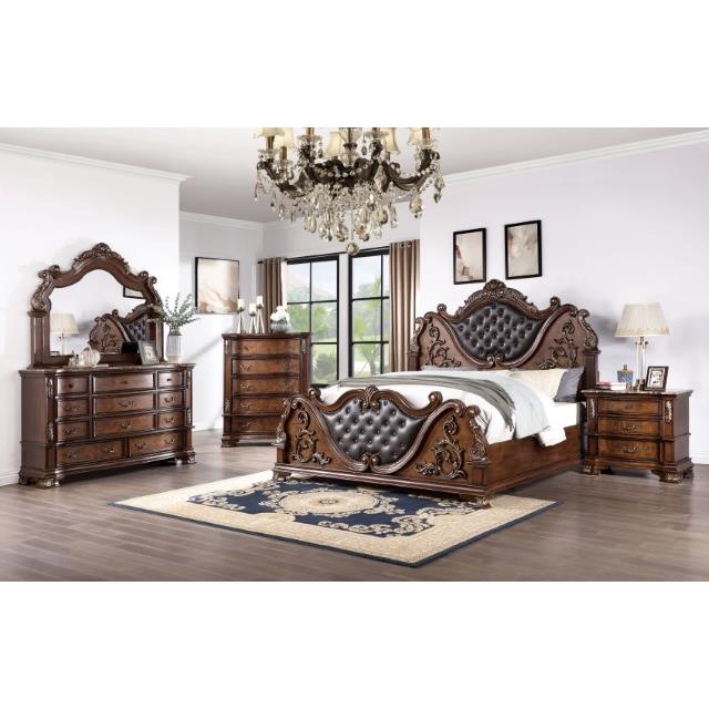 Furniture of America Esparanza Queen Upholstered Panel Bed CM7478CH-Q-BED IMAGE 2