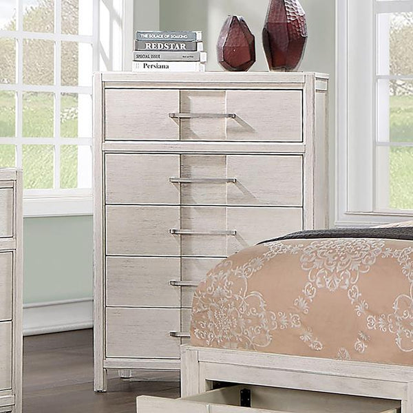 Furniture of America Berenice 5-Drawer Chest CM7580WH-C IMAGE 1