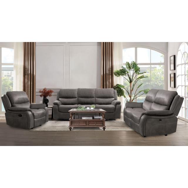 Furniture of America Henricus Reclining Fabric Sofa CM9911DG-SF IMAGE 2