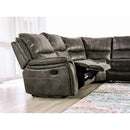 Furniture of America Jerominus Reclining Fabric Sectional CM9912DG-SECT IMAGE 6