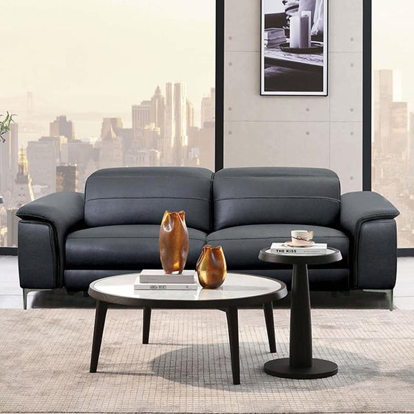 Furniture of America Ascona Power Reclining Leatherette Sofa CM9927BK-SF-PM IMAGE 1