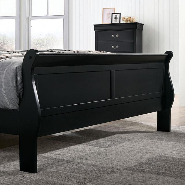 Furniture of America Louis Philippe Twin Sleigh Bed FM7866BK-T-BED IMAGE 3