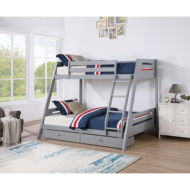 Furniture of America Kids Beds Bunk Bed FM-BK003GY-BED IMAGE 5