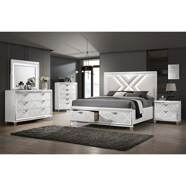 Furniture of America Emmeline 6-Drawer Dresser FOA7147WH-D IMAGE 2