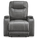  Signature Design by Ashley Schooner Rocks 1610213 Power Recliner with Adjustable Headrest IMAGE 3