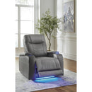  Signature Design by Ashley Schooner Rocks 1610213 Power Recliner with Adjustable Headrest IMAGE 7