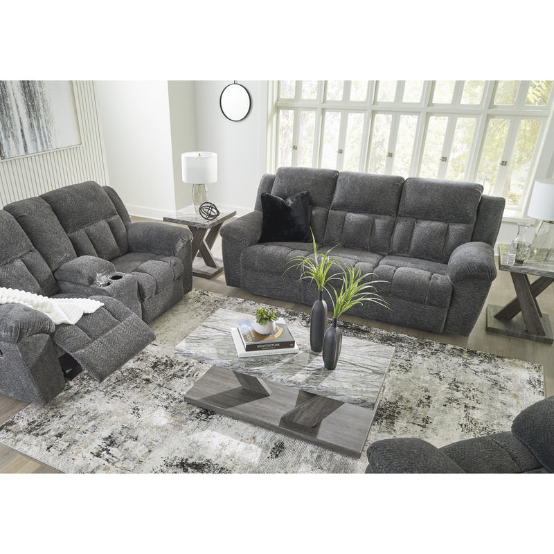 Signature Design by Ashley Frohn Reclining Fabric Loveseat with Console 3740694 IMAGE 10