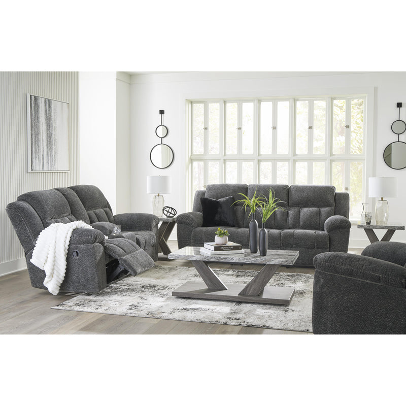 Signature Design by Ashley Frohn Reclining Fabric Loveseat with Console 3740694 IMAGE 14