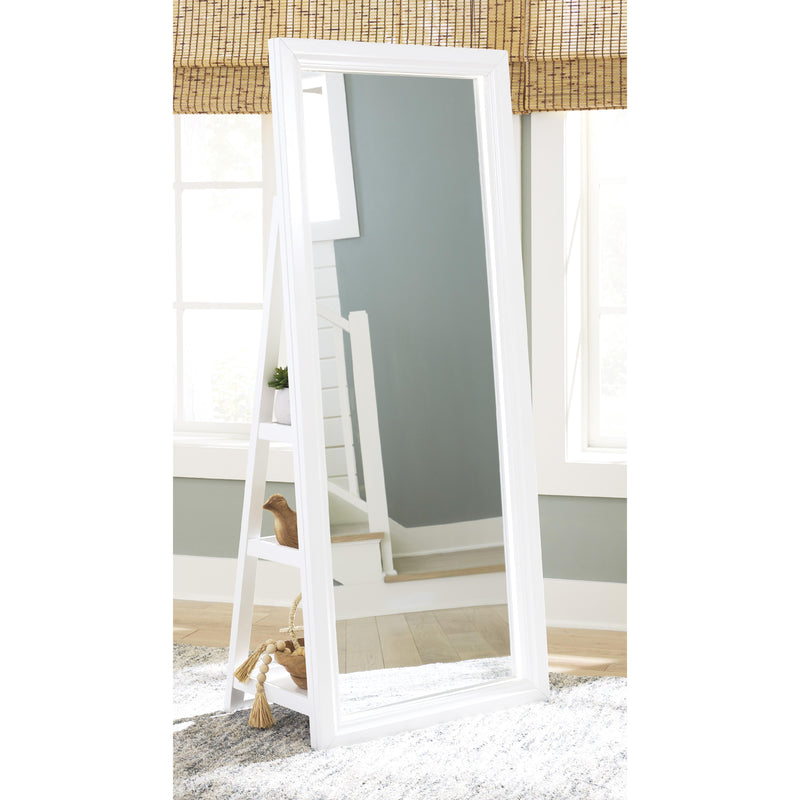  Signature Design by Ashley Evesen A8010383 Floor Standing Mirror with Storage IMAGE 5