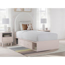 Signature Design by Ashley Wistenpine B1323B12 Twin Upholstered Panel Bed with Storage IMAGE 8