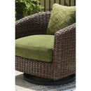  Signature Design by Ashley Horizon Hall P572-821 Swivel Lounge with Cushion IMAGE 6