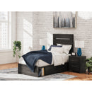 Signature Design by Ashley Hollivern B2108B18 Twin Panel Bed with Storage IMAGE 7