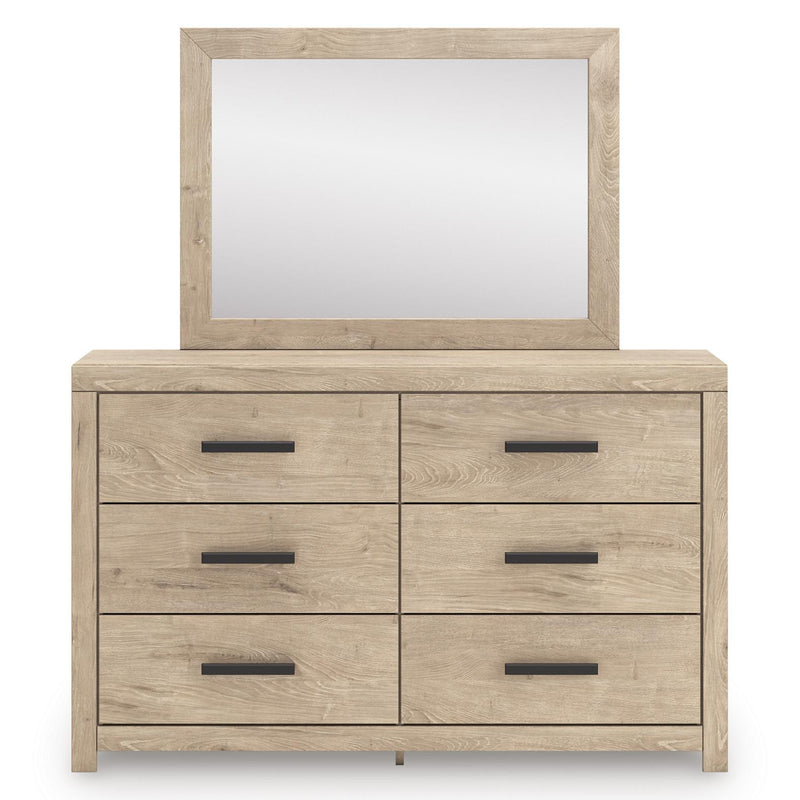 Signature Design by Ashley Sanginlane 6-Drawer Dresser with Mirror B3787-31/B3787-36 IMAGE 3