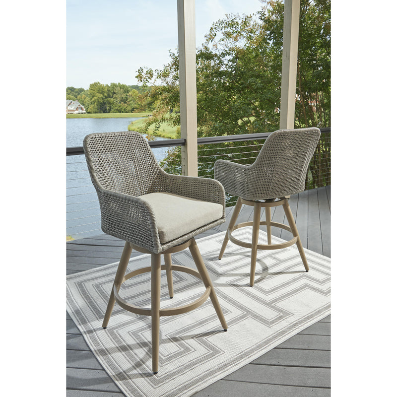  Signature Design by Ashley Seton Creek P798-130 Barstool with Cushion IMAGE 4