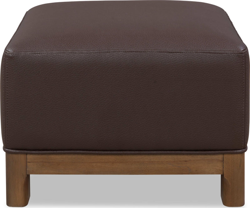 Arden - Upholstered Ottoman - Dark Chocolate / Tavern Brown