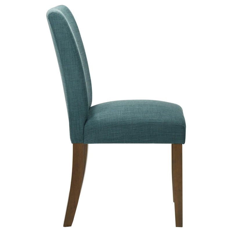  Coaster Furniture Cantley 106377 pholstered Dining Side Chair - Teal Blue IMAGE 9