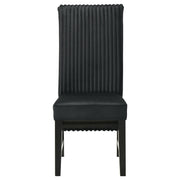  Coaster Furniture Barrand 106387 Upholstered Dining Side Chair - Black IMAGE 3