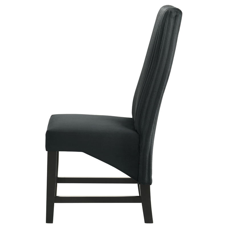  Coaster Furniture Barrand 106387 Upholstered Dining Side Chair - Black IMAGE 5