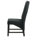  Coaster Furniture Barrand 106387 Upholstered Dining Side Chair - Black IMAGE 5