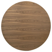  Coaster Furniture Crestmore 108570 46-inch Round Wood Dining Table - Walnut IMAGE 5
