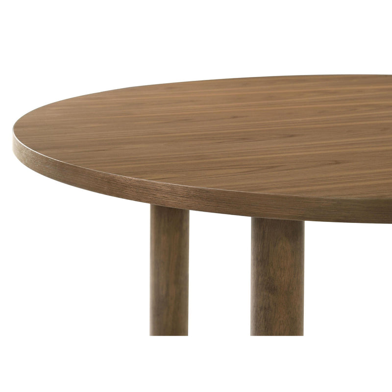  Coaster Furniture Crestmore 108570 46-inch Round Wood Dining Table - Walnut IMAGE 7