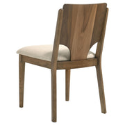  Coaster Furniture Crestmore 108572 Dining Chair - Upholstered Seat Walnut IMAGE 7