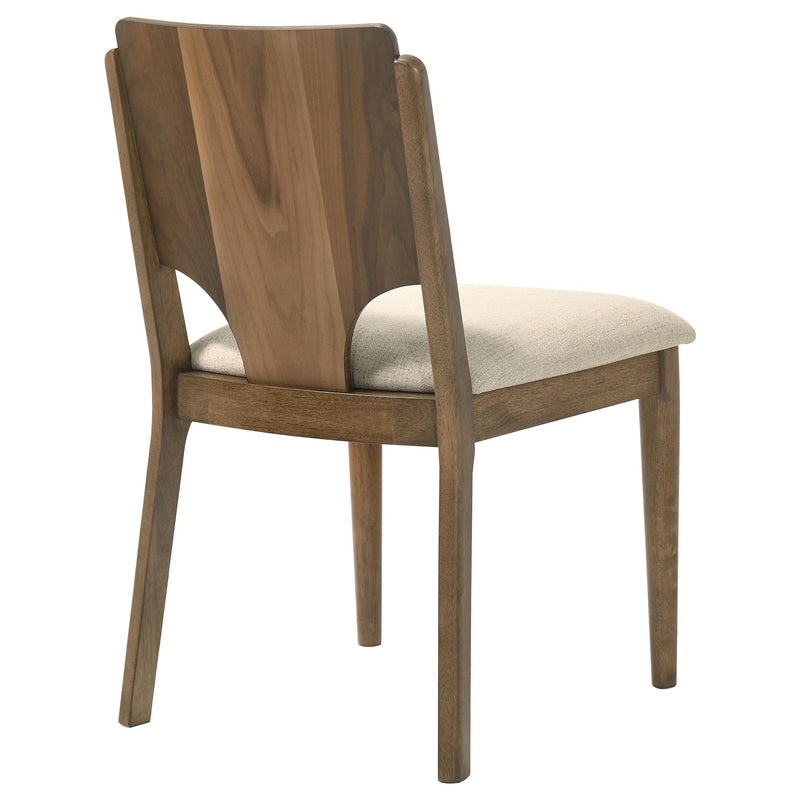  Coaster Furniture Crestmore 108572 Dining Chair - Upholstered Seat Walnut IMAGE 8