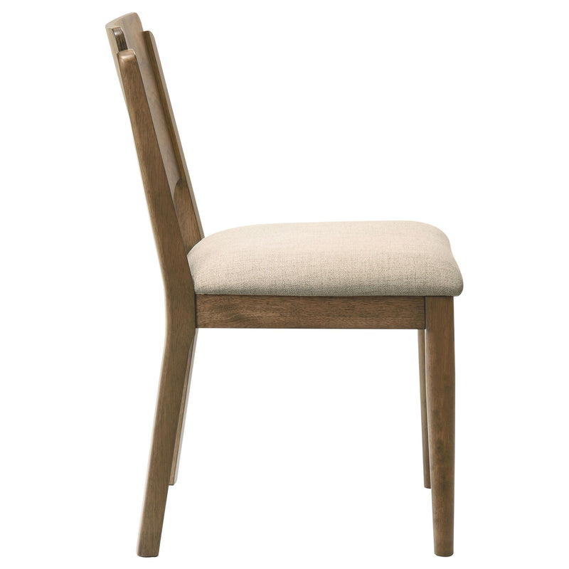  Coaster Furniture Crestmore 108572 Dining Chair - Upholstered Seat Walnut IMAGE 9