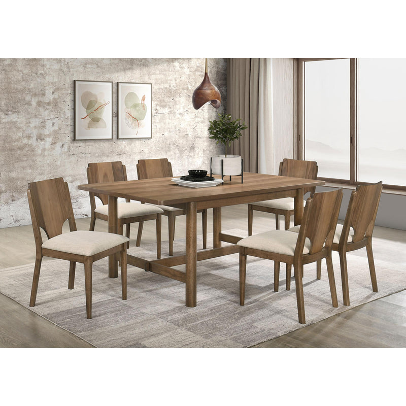  Coaster Furniture Crestmore 108572 Dining Chair - Upholstered Seat Walnut IMAGE 9