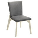  Coaster Furniture Biloxi 108682 Upholstered Dining Side Chair - Grey IMAGE 1
