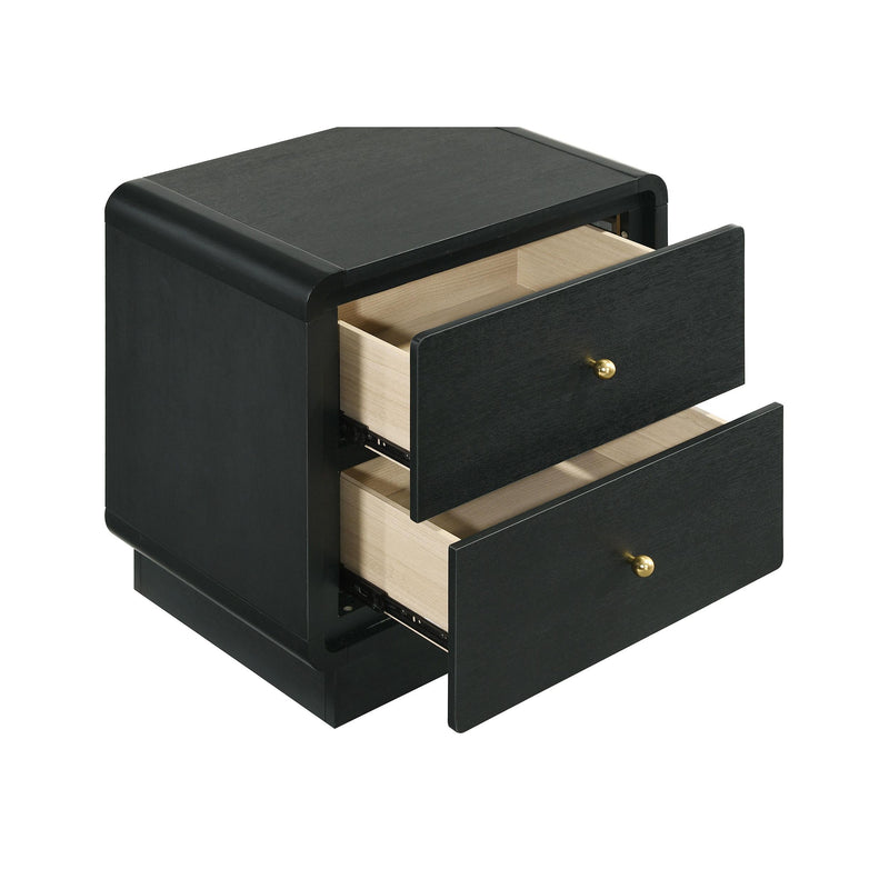  Coaster Furniture Cavelle 223662 2-Drawer Nightstand Bedside Table - Black IMAGE 10