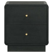  Coaster Furniture Cavelle 223662 2-Drawer Nightstand Bedside Table - Black IMAGE 3