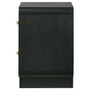 Coaster Furniture Cavelle 223662 2-Drawer Nightstand Bedside Table - Black IMAGE 5
