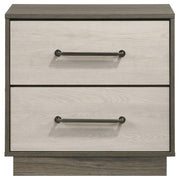  Coaster Furniture Fenwick 224982 2-Drawer Nightstand Bedside Table - Grey Oak IMAGE 3