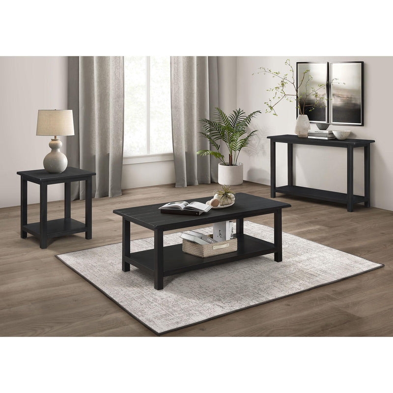 Coaster Furniture Payne 710568 Wood Coffee Table with Shelf - Java IMAGE 2