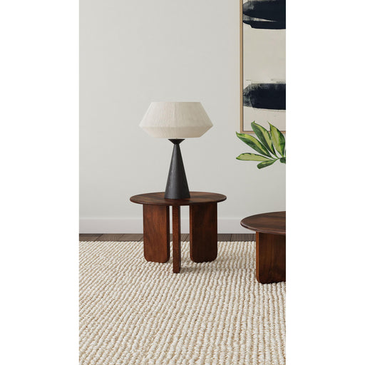  Coaster Furniture Dale 721997 Round Solid Mango Wood Side End Table - Brown IMAGE 2