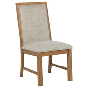  Coaster Furniture Bruner 109102 Upholstered Side Chair - Natural Brown IMAGE 2
