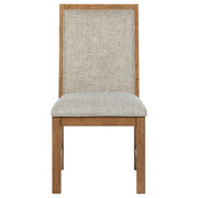  Coaster Furniture Bruner 109102 Upholstered Side Chair - Natural Brown IMAGE 4