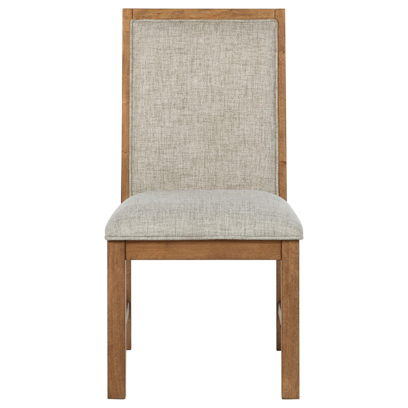  Coaster Furniture Bruner 109102 Upholstered Side Chair - Natural Brown IMAGE 4