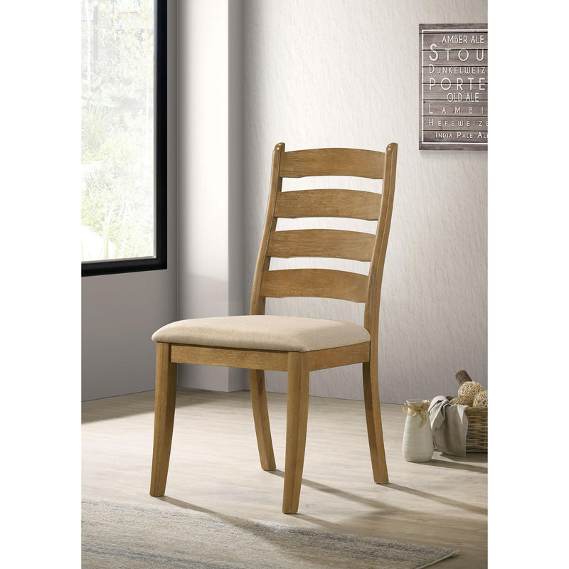  Coaster Furniture Danvers 109152 Wood Dining Side Chair - Brown Oak IMAGE 3
