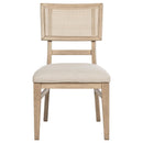  Coaster Furniture Kailani 109382 Rattan Cane Dining Side Chair - Beige Oak IMAGE 3