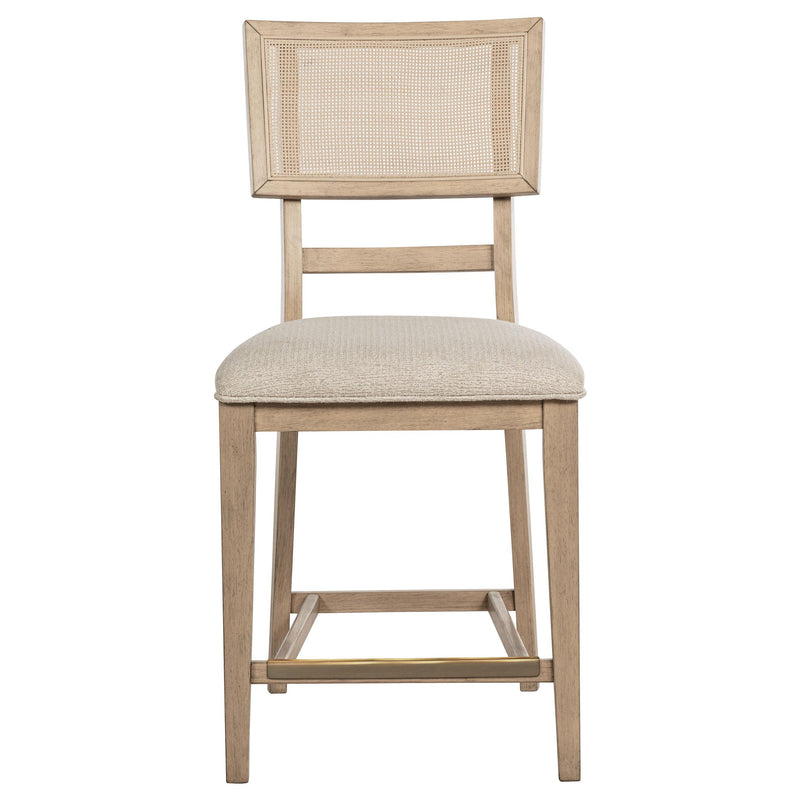  Coaster Furniture Kailani 109389 Rattan Cane Counter Side Chair - Beige Oak IMAGE 3