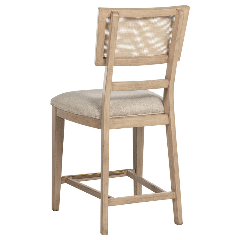  Coaster Furniture Kailani 109389 Rattan Cane Counter Side Chair - Beige Oak IMAGE 6