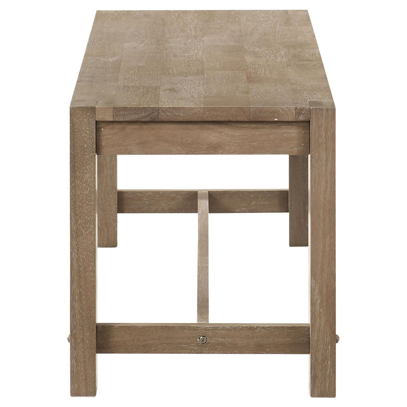  Coaster Furniture Scottsdale 109183 Wood Trestle Base Dining Bench - Washed Brown IMAGE 4