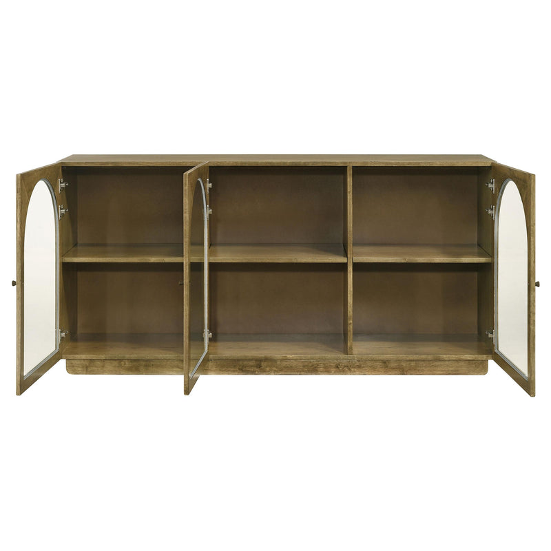  Coaster Furniture Castlewood 109355 71-inch Dining Sideboard Buffet Server - Brown Oak IMAGE 4