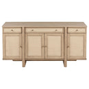  Coaster Furniture Kailani 109385 4-Door Cane Sideboard Buffet Cabinet - Beige Oak IMAGE 3