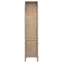  Coaster Furniture Kailani 109386 4-Door Cane Dining Vitrine Display Cabinet - Beige Oak IMAGE 7