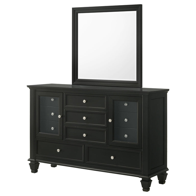 Coaster Furniture Sandy Beach 201323M 11-drawer Dresser with Mirror - Black IMAGE 4